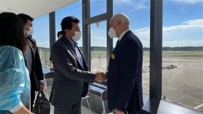 طوكيو 2020.. وزير الرياضة يصل لمساندة بعثة مصر (صور)