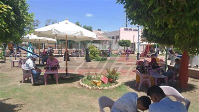 أهالي كفر الشيخ يتوافدون على الحدائق العامة وحديقة الحيوان