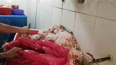 ضبط 120 كجم لحوم ودواجن مجهولة المصدر بالعاشر من رمضان 