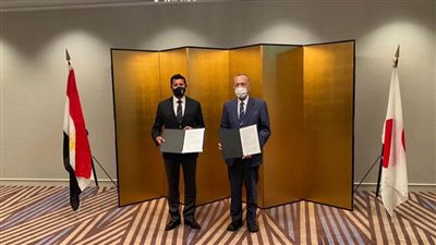 وزير الرياضة يلتقي رئيس مركز اليابان ومحافظة طوكيو