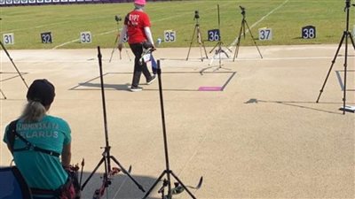 شاهد| أمل آدم تشارك في تجارب ترتيب القوس والسهم