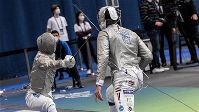 صدام ناري بين عامر وبطل أمريكا ومهاب ضد بازادزي في مبارزة السلاح