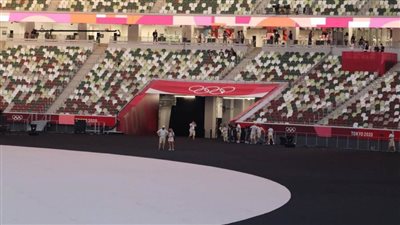 شاهد.. قبل لحظات من انطلاق حفل افتتاح الأولمبياد