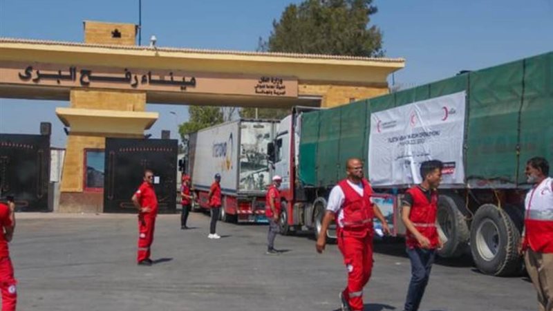 مساعدات مصر للفلسطينيين