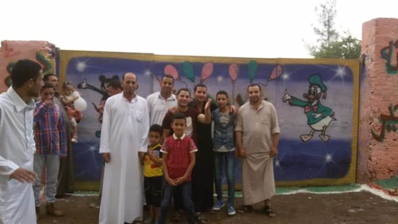 فرحة أهالي القرية