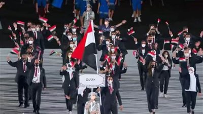 شاهد.. الوفد المصري يدخل مراسم افتتاح أولمبياد طوكيو