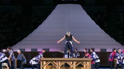 إبداع ياباني في افتتاح دورة الألعاب الأولمبية