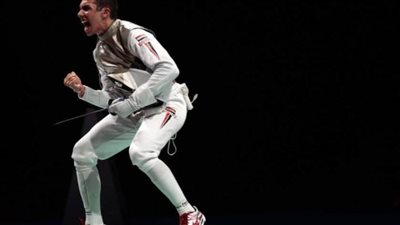 محمد ماهر حمزة يخسر من لاعب التشيك 15- 9 في دور الثمانية لسلاح الشيش