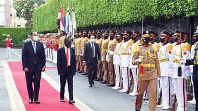 مدبولي يستقبل نائب رئيس جنوب السودان بمقر رئاسة الوزراء