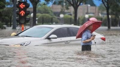 ارتفاع حصيلة ضحايا الفيضانات في الصين إلى 69 شخصًا