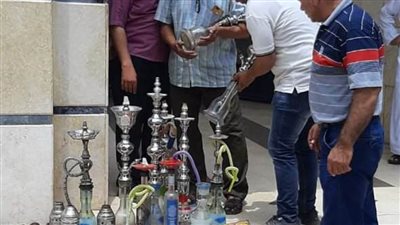 تحرير ٢٧ محضرا لعدم ارتداء الكمامات ومصادرة ١٣ شيشة  بالبحيرة