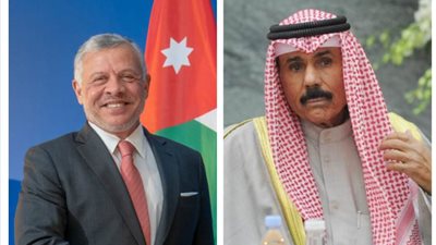 أمير الكويت والعاهل الأردني يبحثان هاتفيا سبل تعزيز العلاقات الثنائية