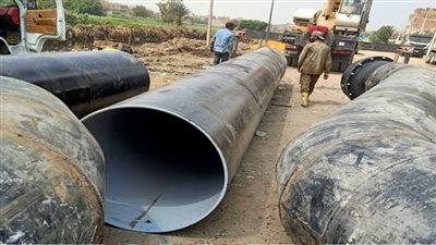 قطع المياه عن بعض المناطق بالجيزة لتحويل خط صرف صحي