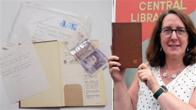  عاجل| إعادة كتاب إلى مكتبة بعد 50 عامًا مصحوباً بـ20 جنيهًا