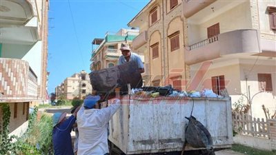  تكثيف حملات النظافة ورفع التراكمات ومكافحة الحشرات الطائرة بكفر الشيخ