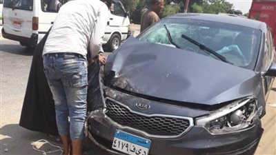 إصابة ٥ من أسرة واحدة في حادث بالدقهلية