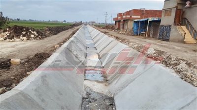  تبطين 92 كيلو ترع وجارٍ العمل في 52 ترعة بكفر الشيخ