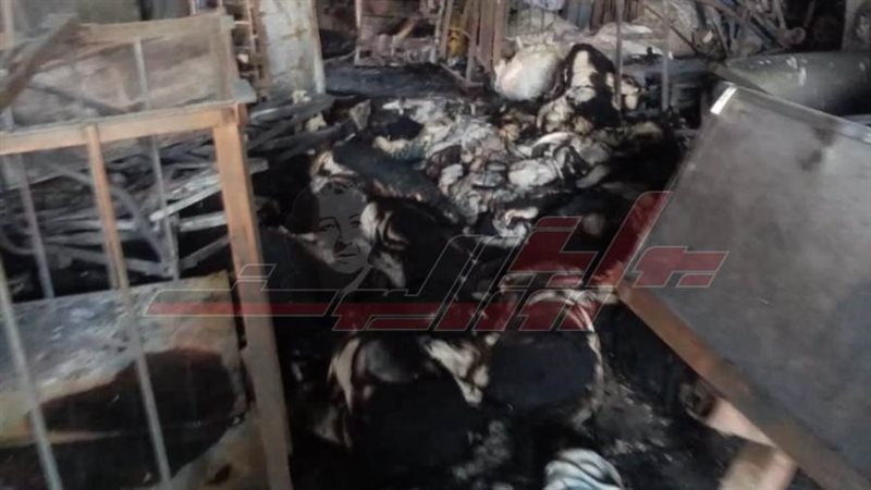 جانب من الحريق