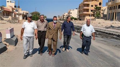 محافظ شمال سيناء يتفقد العمل في تنفيذ محور الفاتح بالعريش