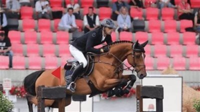 نايل ناصر وطاهر زيادة يتاهلان لنهائي منافسات فردي الفروسية 