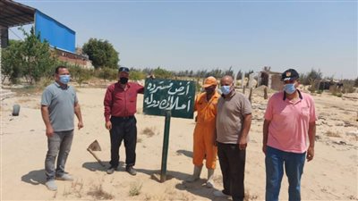 استرداد  ١٧ فدان أراضى أملاك دولة فى حملة بالبحيرة