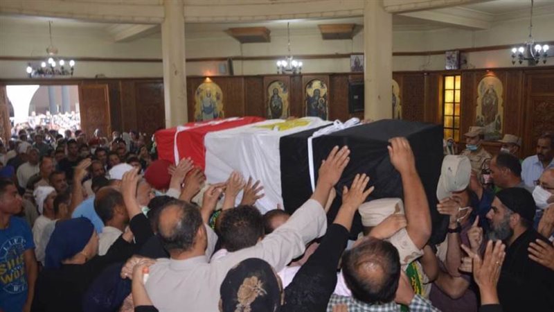 جنازة الشهداء بالمنيا