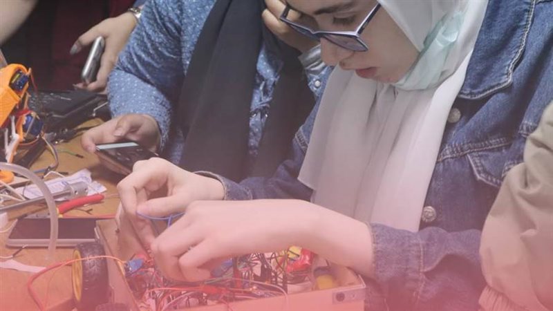 جانب من مشاركة طلاب