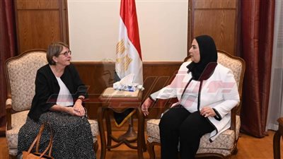وزيرة التضامن الاجتماعي تستقبل سفيرة فنلندا بالقاهرة بمناسبة انتهاء فترة عملها