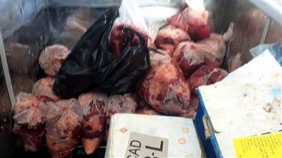 ضبط طن لحوم مصنعة وسكر تمويني بحملة تفتيشية بالعاشر من رمضان