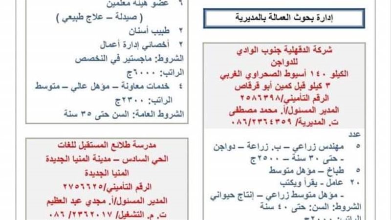 توافر 52 فرصة عمل