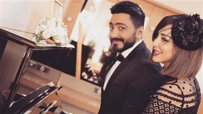 زوجة تامر حسني تكشف عن صور أبنائهما