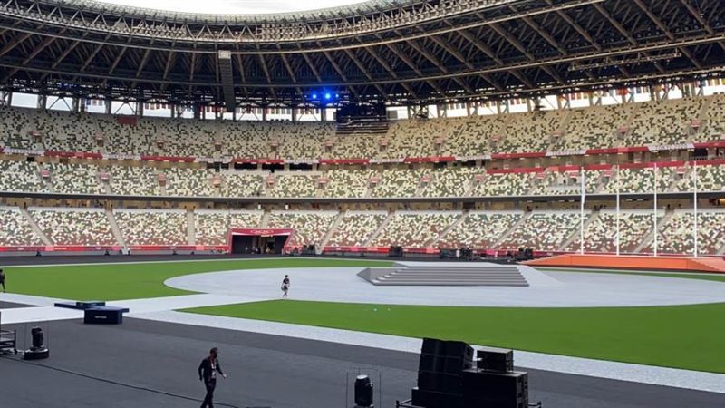 عمليات تجهيز حفل