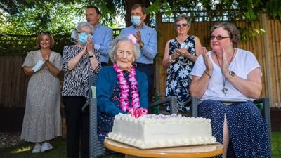 أكبر معمرة في لندن: كوفيد 