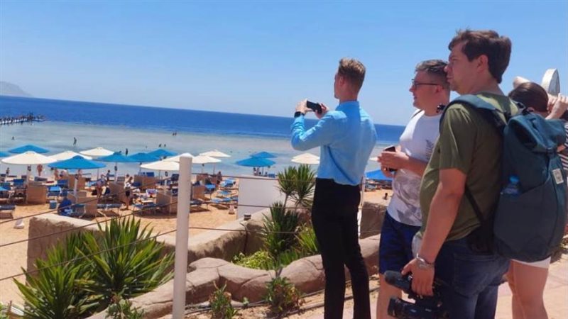 وفد إعلامي روسى يزور