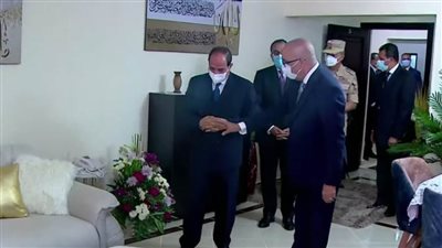 الرئيس السيسي يتفقد الوحدات السكنية بمدينة بدر