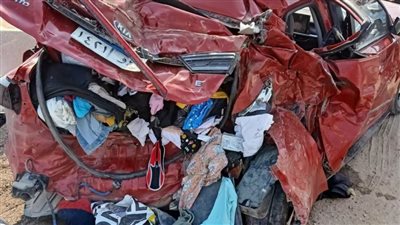 مصرع ربة منزل وإصابة 5 آخرين في حادث تصادم بالطريق الصحراوي بالبحيرة