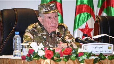 رئيس أركان الجيش الجزائري يلقي النظرة الأخيرة على شهداء حرائق الغابات