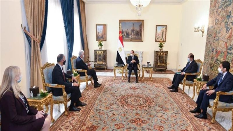 الرئيس السيسي يستقبل