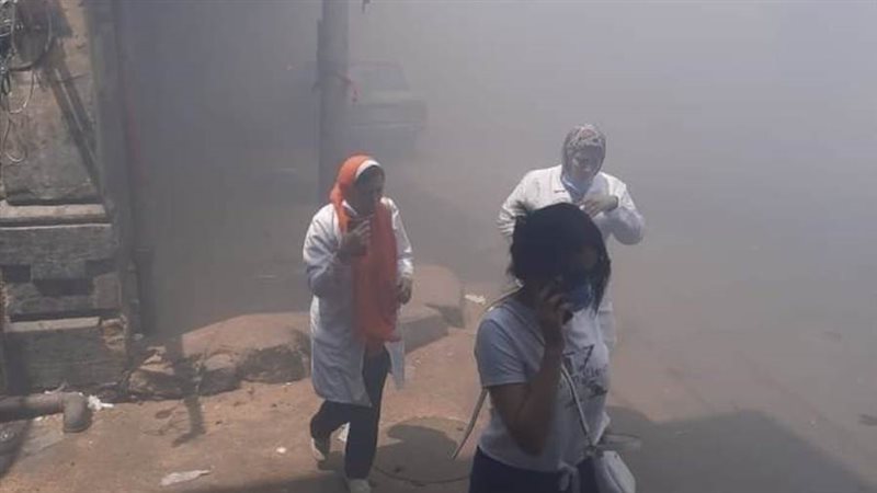 حريق بغرفة كهرباء