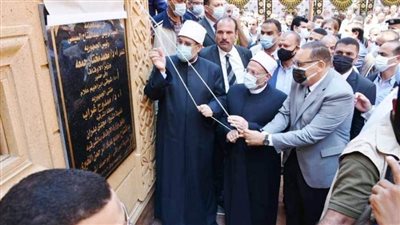 وزير الأوقاف ومفتي الجمهورية يفتتحان مسجد عباد الرحمن بأبو حماد