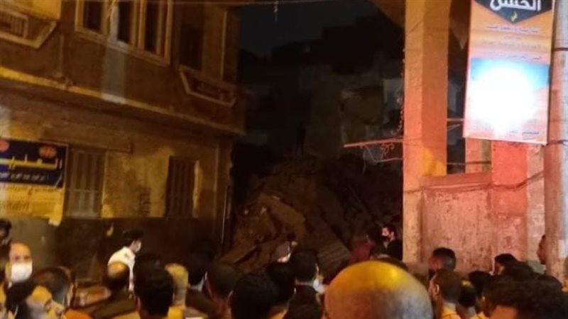 انهيار منزل بدمنهور