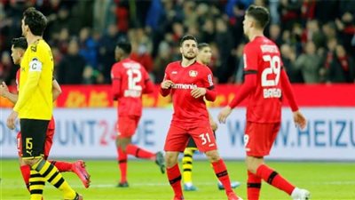 فوز باير ليفركوزن على بوروسيا مونشنجلادباخ بالدوري الألمانى 
