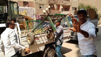 الجيزة ترفع 93 حالة إشغال بحي جنوب وإجراءات قانونية حيال المخالفين