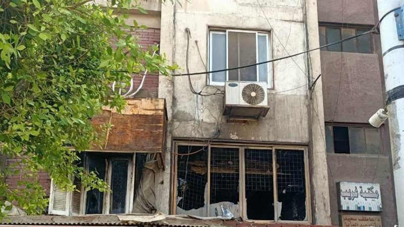 جانب من الحريق