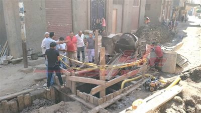 استمرار الأعمال في 5 مشاريع صرف صحي وتطهير المحطات بدسوق