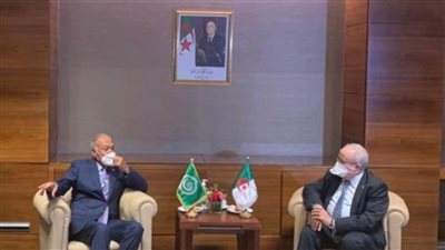 أبو الغيط يبحث مع وزير خارجية الجزائر تطورات الوضع في ليبيا