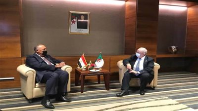 شكري يبحث مع نظيره الجزائري العلاقات الثنائية والقضايا الإقليمية