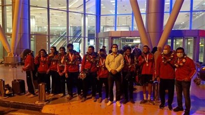 استقبال حافل لفراعنة الريشة الطائرة بعد تتويجهم باللقب الإفريقي