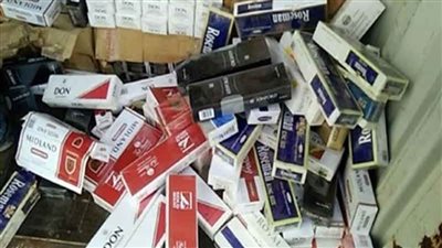 ضبط 41 ألف عبوة سجائر مجهولة المصدر بحملة مكبرة فى القليوبية 