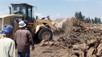 إزالة ١٤ من مكامير الفحم فى حملة مكبرة بالبحيرة 